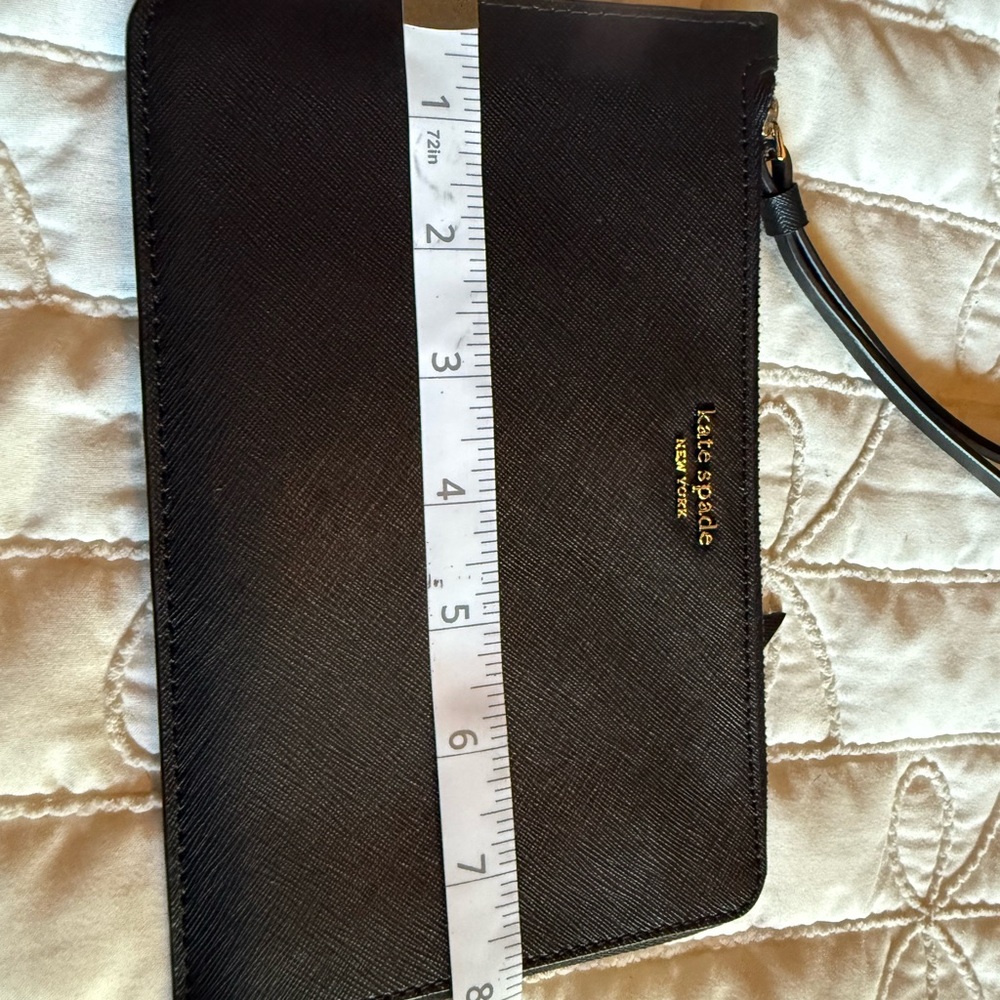 Kate Spade Black Leather Wristlet - Picture 5 of 5